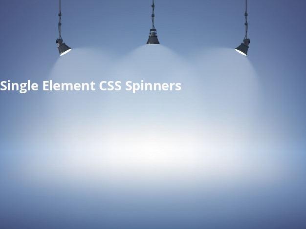 Single Element CSS Spinners