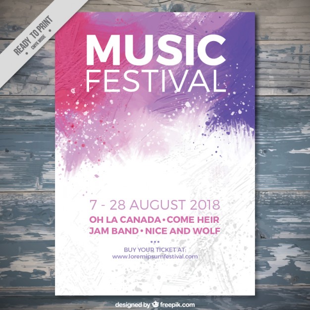 Splashes music festival  Vector |  Download