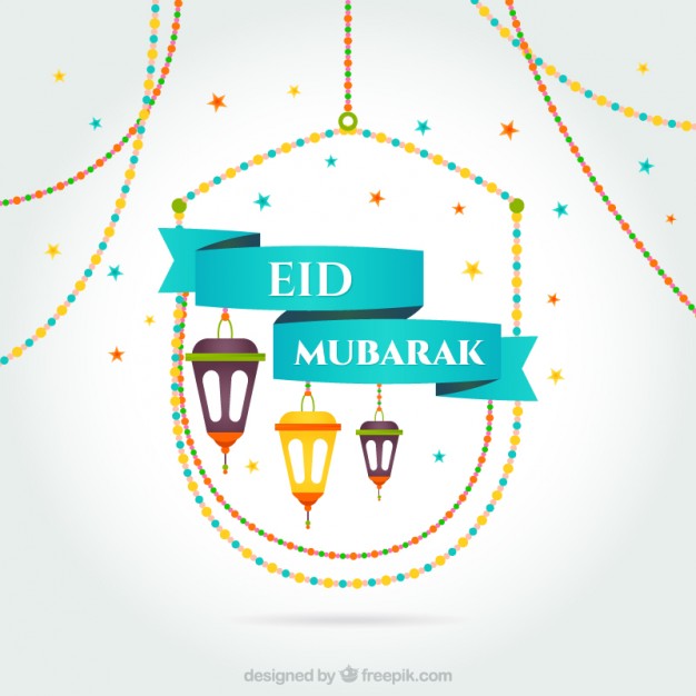 Eid mubarak card  Vector |  Download