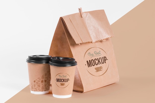 PSD | Paper bag concept with mock-up