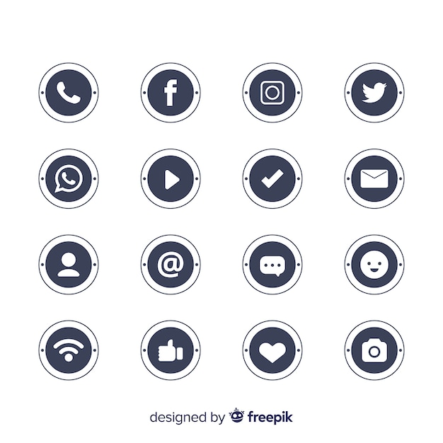 Vector | Social media logo collection