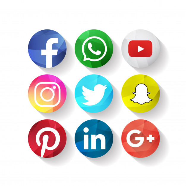 Creative Social Media Icons Facebook  Vector |  Download