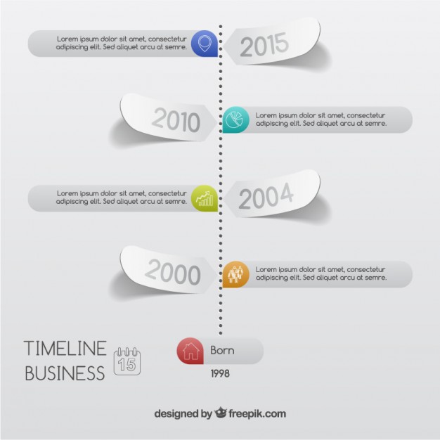 Business timeline infographic  Vector |   Download