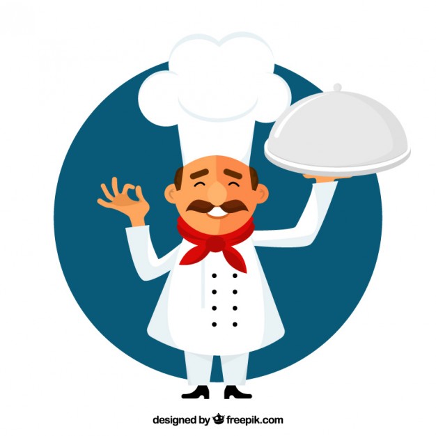 Small chef illustration  Vector |  Download