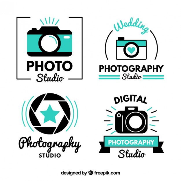 Modern cute photo studio logos  Vector |  Download
