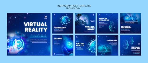 PSD | Instagram post technology template design