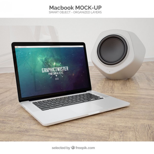 Macbook mockup  PSD file |  Download