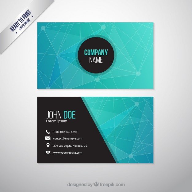 Abstract business card  Vector |  Download