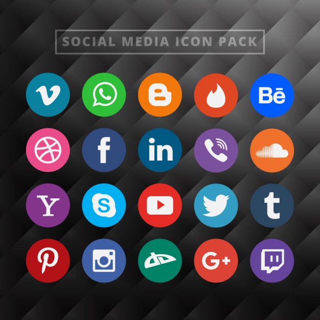 Social Media Icon Pack  Vector |  Download
