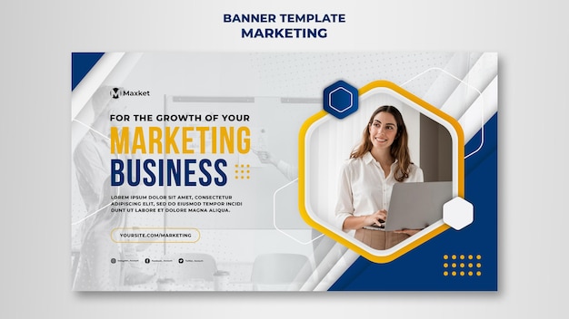 PSD | Marketing business banner template