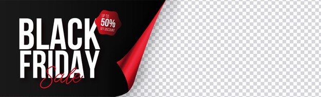 Vector | Black friday super sale banner with papercut design