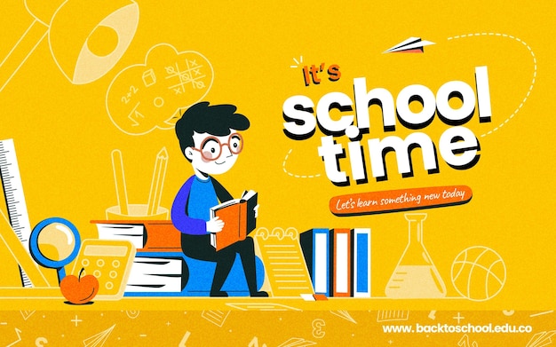 Vector | Detailed back to school banner