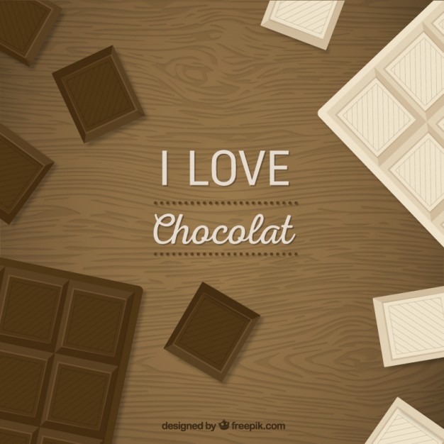 I love chocolat background  Vector |   Download