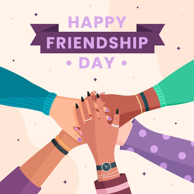Vector | International friendship day illustration