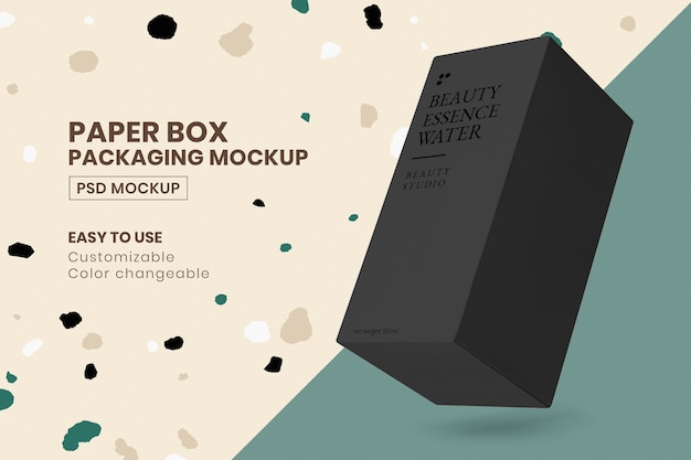 PSD | Packaging mockup psd with black box