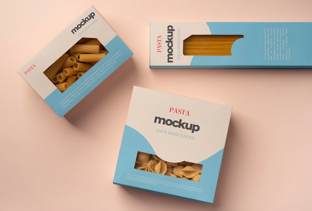 PSD | Beautiful pasta packaging mockup