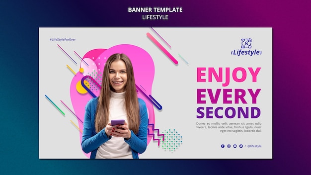 PSD | Lifestyle banner design template