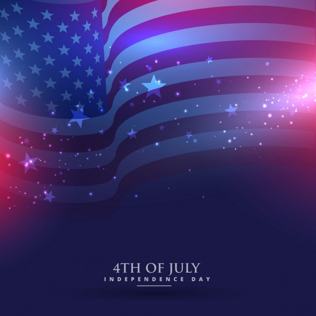 Beautiful american flag background  Vector |  Download