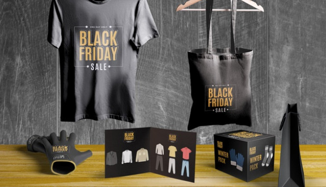 Black friday scene creator mock-up |  PSD File