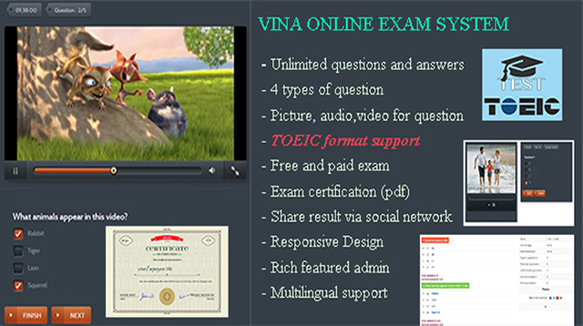 Vina Online Exam & Quiz System